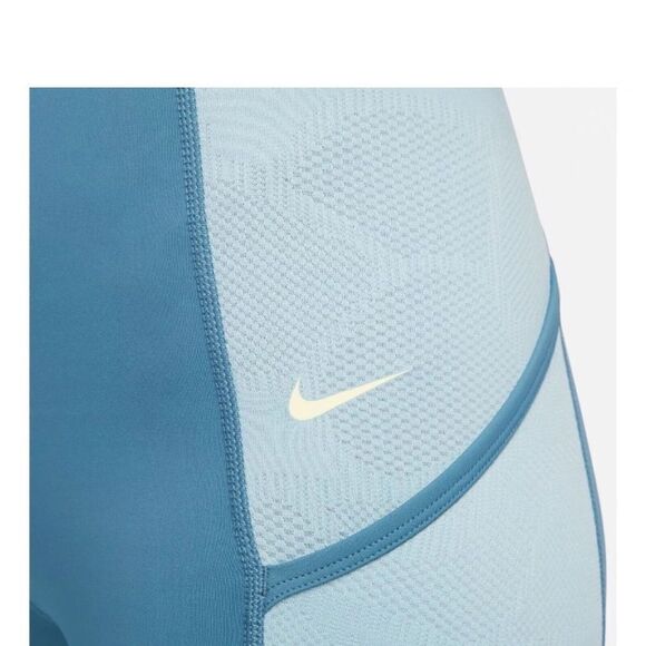Nike Pro High-Waisted 7/8 Training Leggings Noise Aqua Blue DX0063 440 NWT in pk - Picture 6 of 10